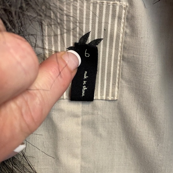 One Teaspoon Gray Vest With Fur Trim beautiful - Picture 7 of 8